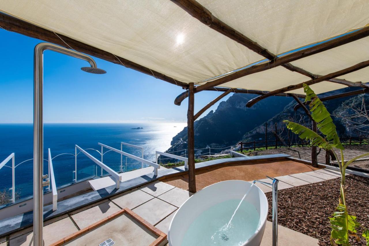 VILLA LA TAGLIATA spectacular jacuzzi hot tub amazing view&private parking garage Positano Exterior foto