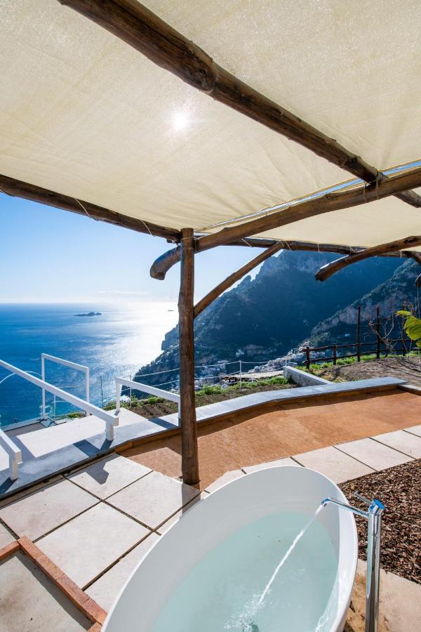 VILLA LA TAGLIATA spectacular jacuzzi hot tub amazing view&private parking garage Positano Exterior foto