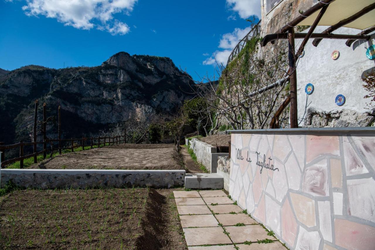 VILLA LA TAGLIATA spectacular jacuzzi hot tub amazing view&private parking garage Positano Exterior foto